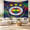 Arazzo da Parete FC Fenerbahçe, Appeso da Parete in Tessuto Morbido, Sfondo Decorativo per Camera da Letto Arte da Parete per la Casa