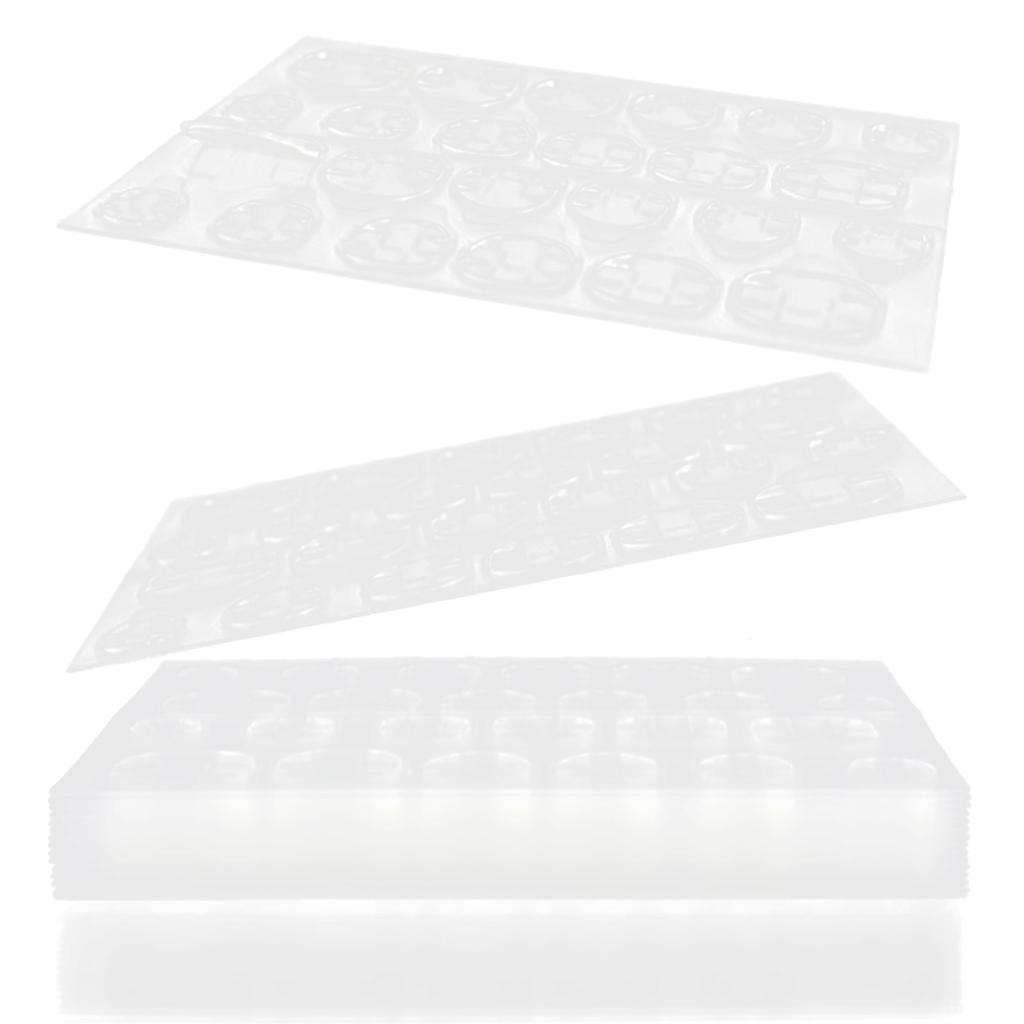 50 Arkuszy Cienkich Samoprzylepnych Zakładek do Paznokci Długotrwałe Dwustronne Wodoodporne Przezroczyste Oddychające Paznokcie