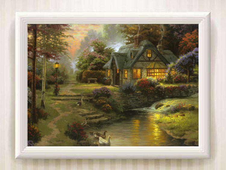 Premium Quality Landscape Art Oil Painting Print On Canvas For Modern Home Decor