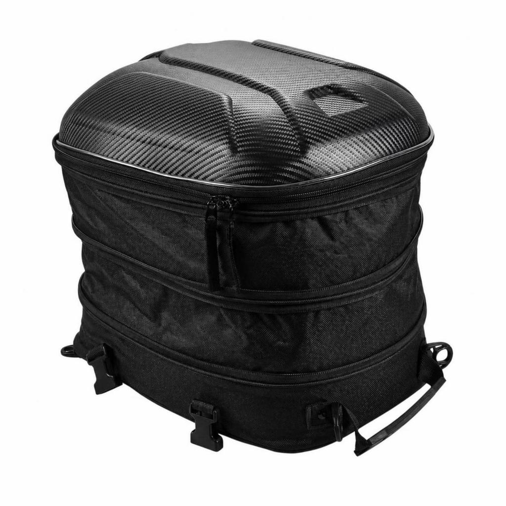 Motorcycle Tail Bag Rigid-Shell Luggage Portable for Road Trips