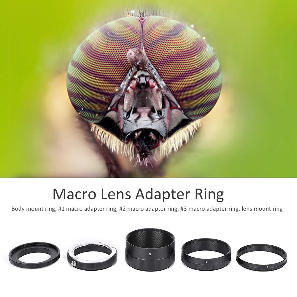 Lens Ring Extension Adapter Manual Super Macro for Sony Mirrorless Bellows Photography Black Close-up Tube, Focus, Photography, Professional, E-Mount