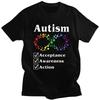 Men Autism Acceptance Awareness Action T Shirt Summer Short Sleeve 100 Cotton Tshirt Casual Creative Graphics Tees Shirt
