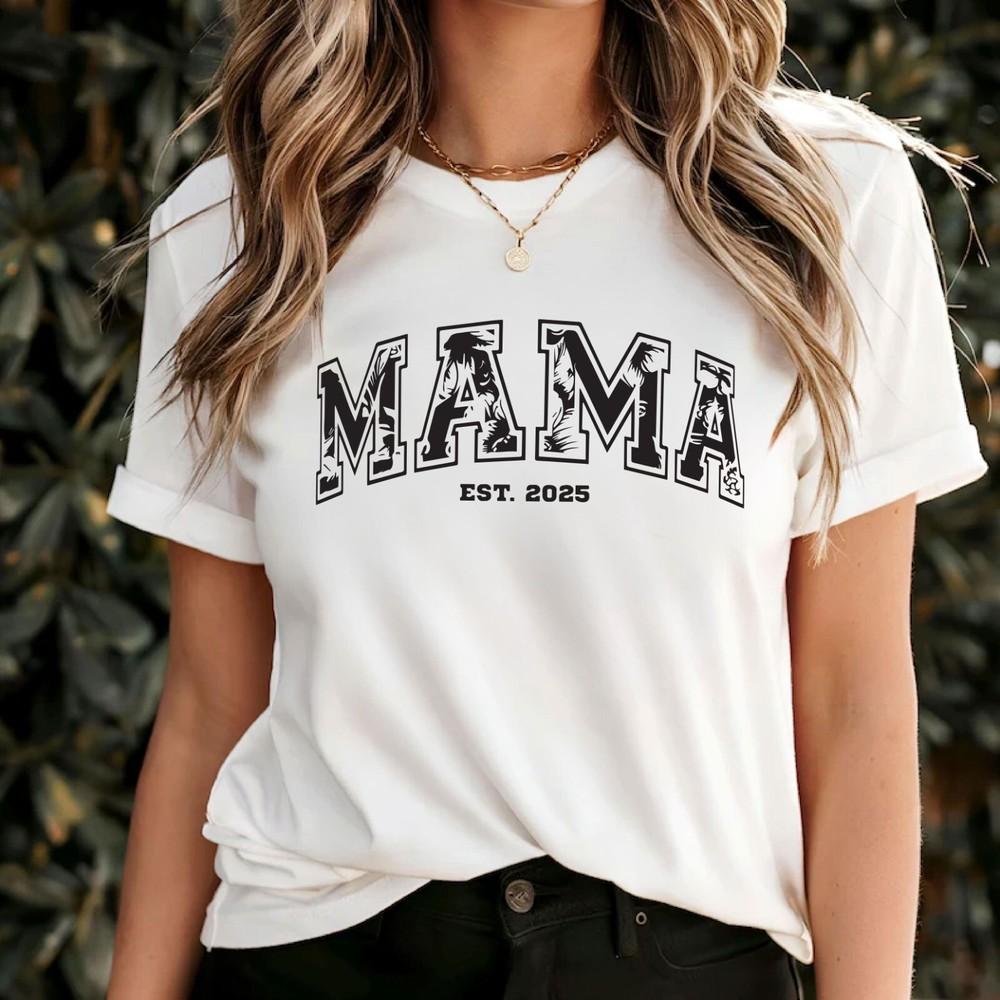 

Personalized Mama Shirt, Bridal Gift, Shirt for Women and Men, Mama Forest 4XL
