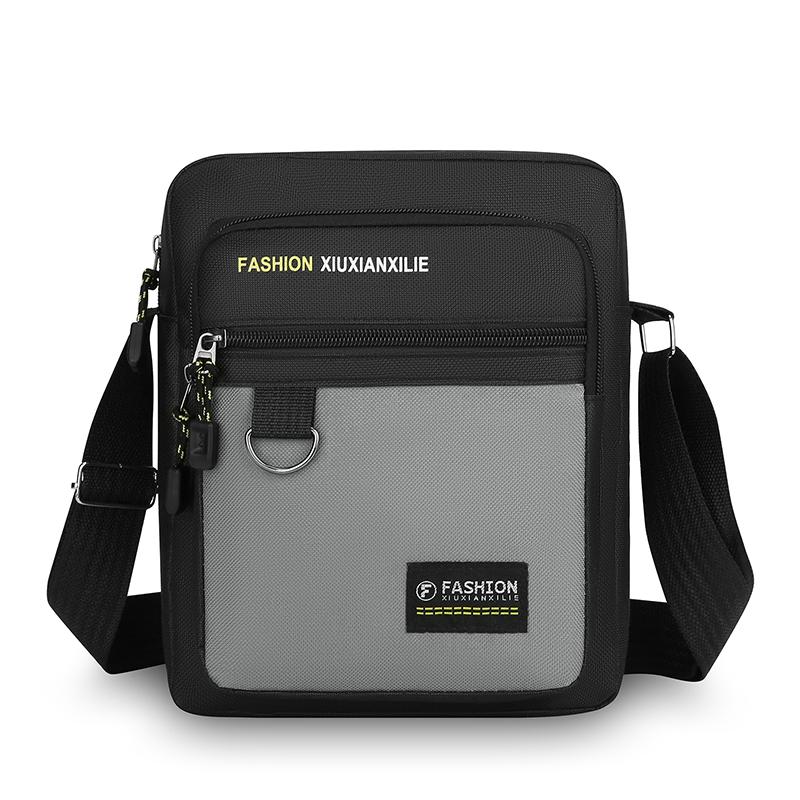 Men's Crossbody Bag Large Capacity MultiPocket Waterproof Oxford Casual Business Shoulder Sling Messenger for TravelDailyCommute