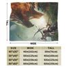 Monster Hunter Wilds Flannel Blanket Spring Soft Durable Throw Blanket for Kids Adult Couch Bed Bedspread Sofa Bed Cover