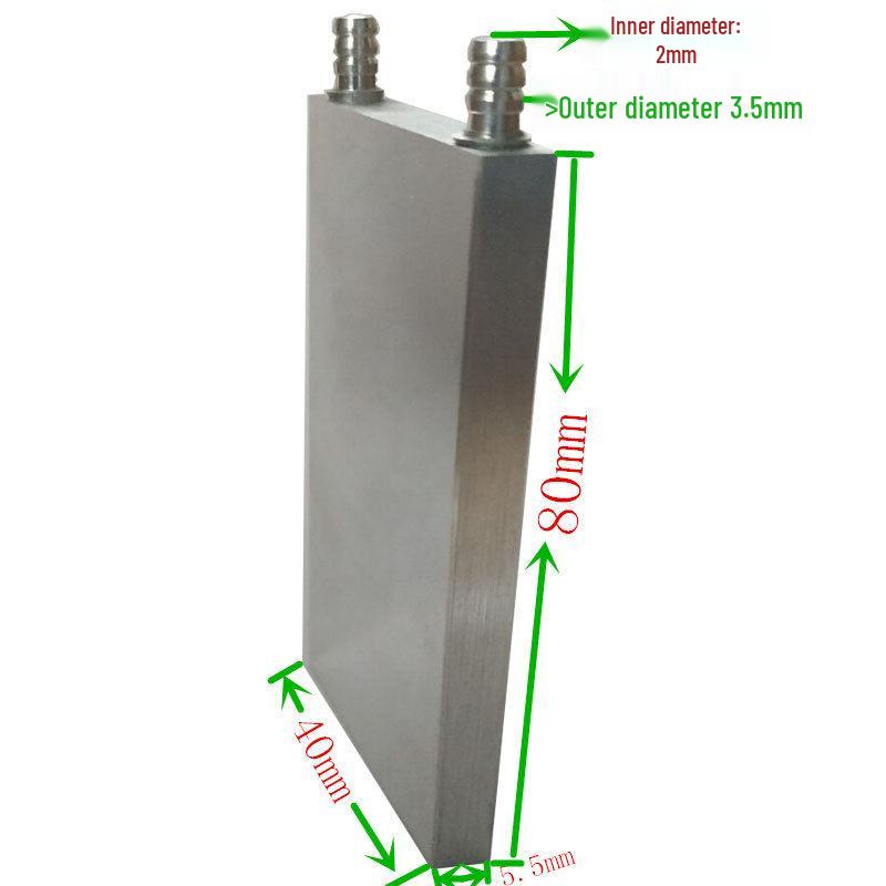 5.5mm Water Cooling Block for CPU/Graphics Card: Aluminum Radiator & Mobile Phone Heat Absorption Plate