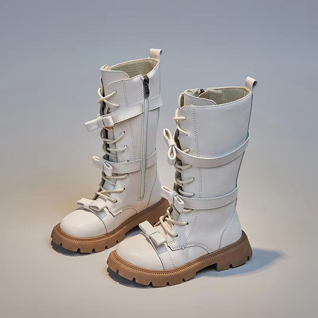 Children's Boots, Single Boots, Long Boots With Zip Ties, Long Boots