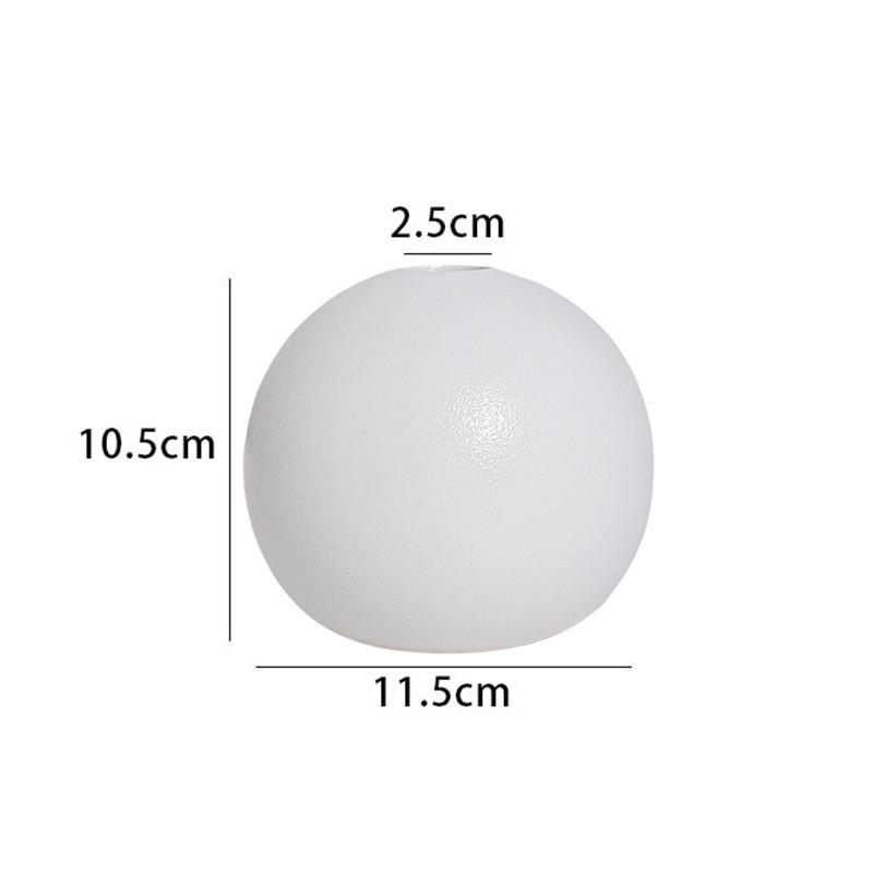 Ceramic Round Oval Vase Ornament Nordic Abstraction Indoor Decorative Home Decor Living Room Table Shelf Interior Decoration