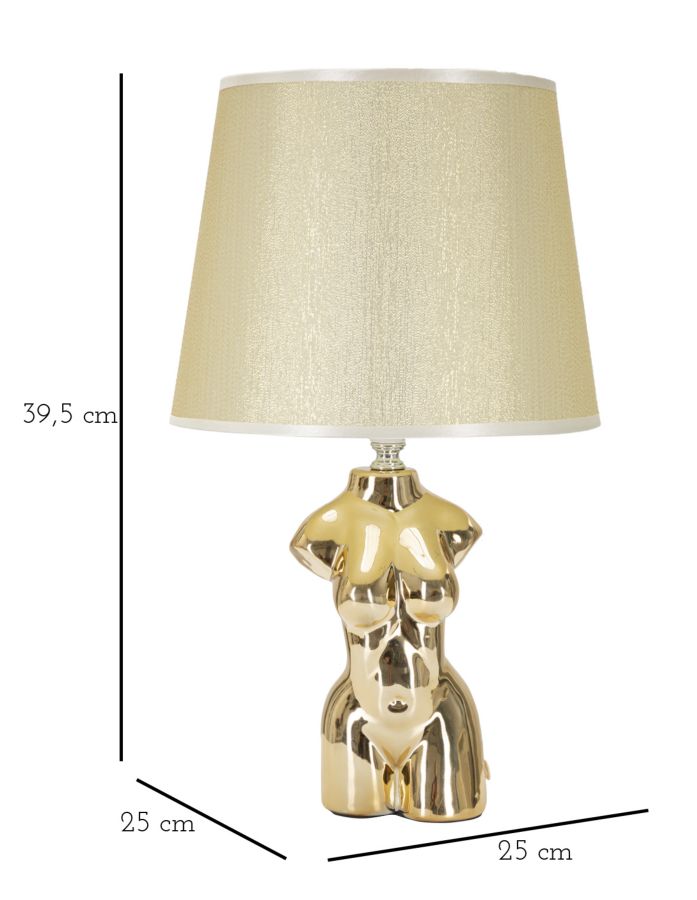 Table Lamp Glam Woman Cm Ø 25X39,5