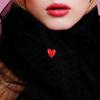 DIY Love Lapel Pin Mini Red Heart Badge Pin Romantic Heart Brooch  Women Men