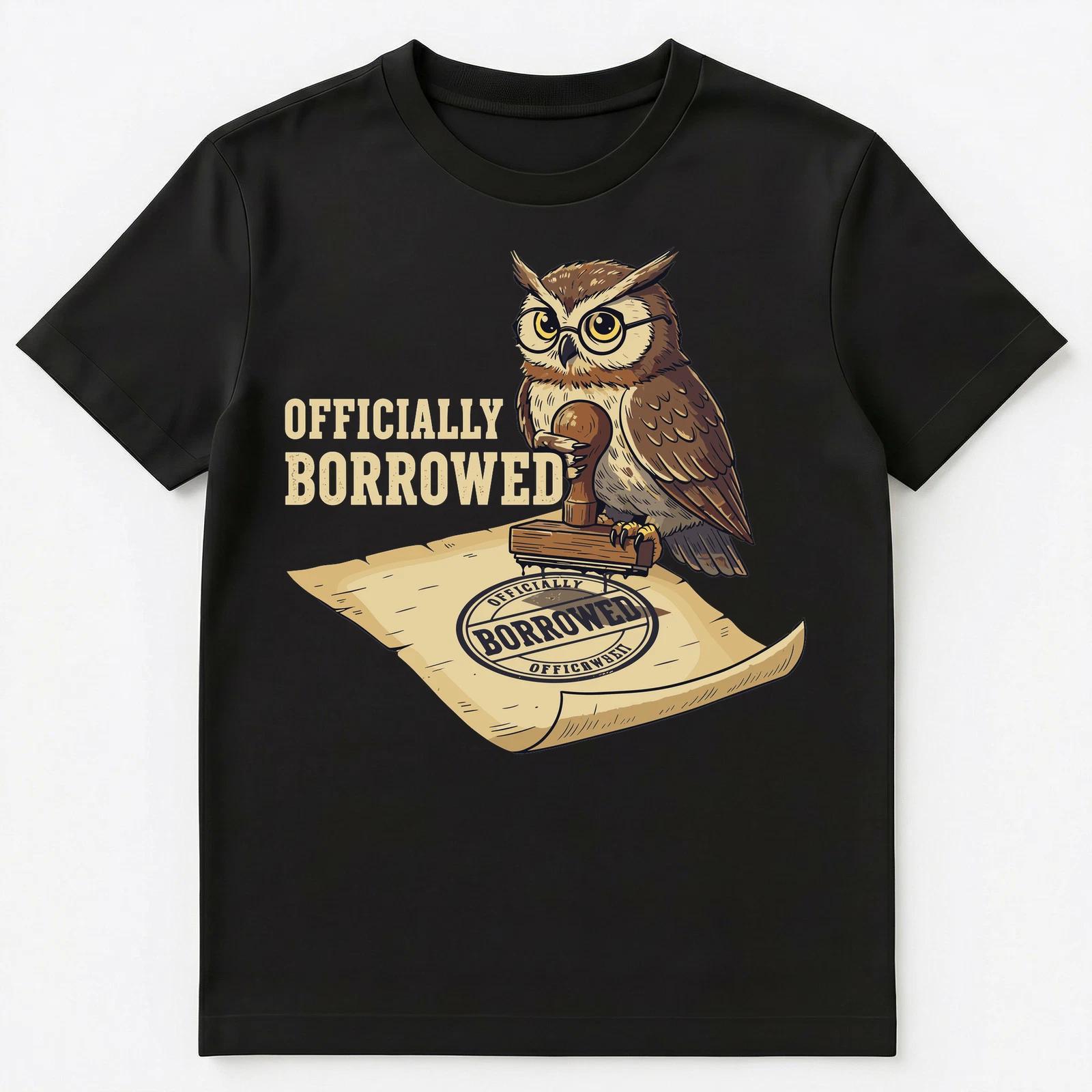 

Borrower Funny Owl Stamp Humor Unisex T-Shirt 3XL