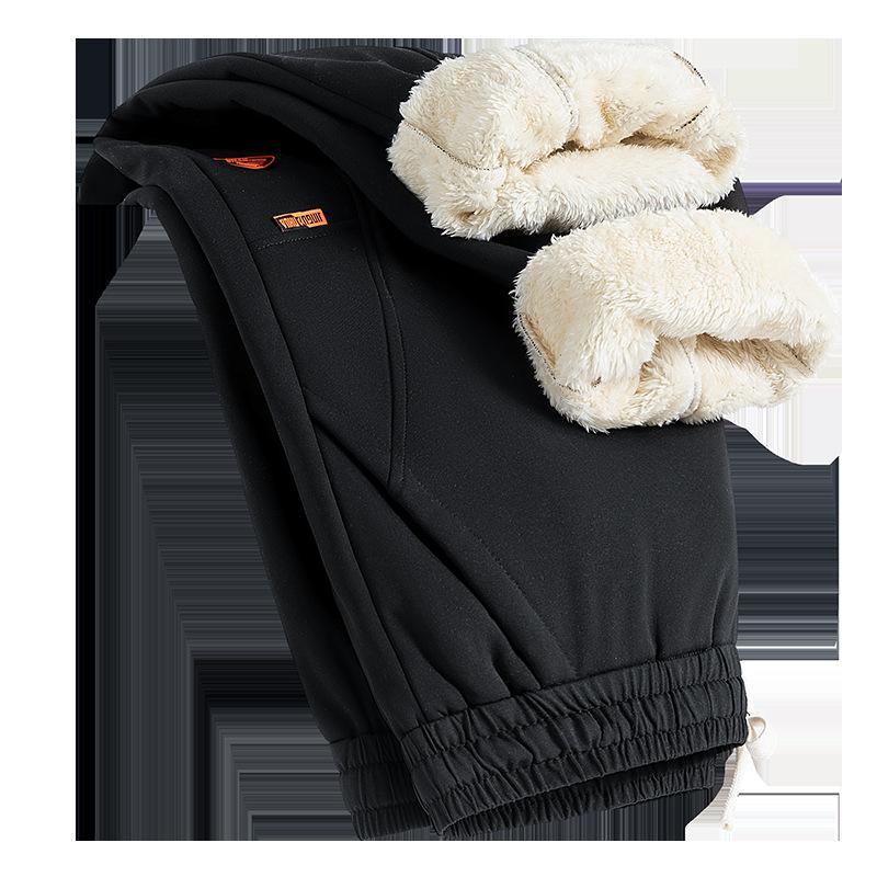 New Casual Pants In Autumn and Winter, Cashmere In Winter and Padded Sweatpants Are Loose, Comfortable, Simple and Versatile.