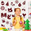 Alphabet Christmas Snowflake Paper Diy Card Stickers Decor For Events Holiday