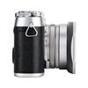 JJC Metal Square Lens Hood + Hood Cap & 49mm Thread Adapter Ring for Fujifilm X100VI, X100V, X100F, X100T, X100S, X100, X70, LH-X100 & AR-X100, Silver