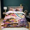 Cartoon Cute D-Dora Bedding Set 3Pcs Anime Duvet Cover Set 3D Digital Print For Girls Kids Boy Girl Bed Home Textile