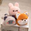 Cute Little Animal Elephant Rabbit Refrigerator Sticker Plush Toy Doll Magnetic Fox Doll Girl Rag Doll