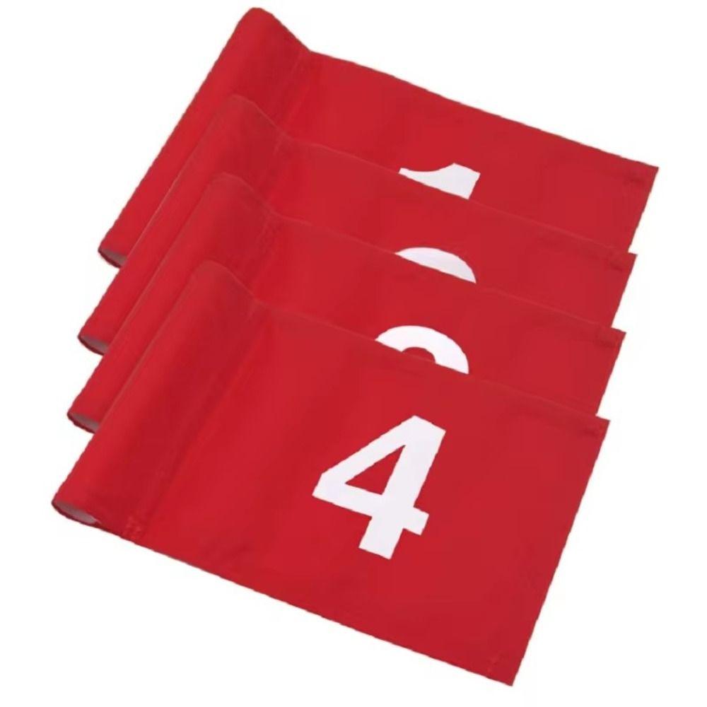 420D Nylon Golf Course Flags Driving Range Numbered Golf Flag Putting Green Flags  Indoor Outdoor