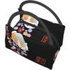 Natsume's Book of Friends Nyanko-sensei Insulated Lunch Bag with Clasp Closure, Black, Bento Box, Insulated, Cooler Bag with Zipper, Compact, Lunch Ba