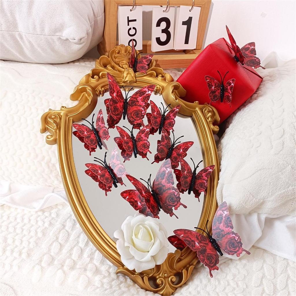 Three Dimensional Butterfly Stickers For Living Room Background Wall DIY Home Decoration Wall Stickers