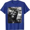 Funny Bigfoot & Alien Sasquatch Rock On Hand Sign UFO Selfie Unisex T-Shirt 11