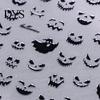 Spider Nail Art Halloween 3D Embossed Stickers, Skeleton Hand Pumpkin Bat Decals, Gothic Manicure Decoration Decals for Holiday Party