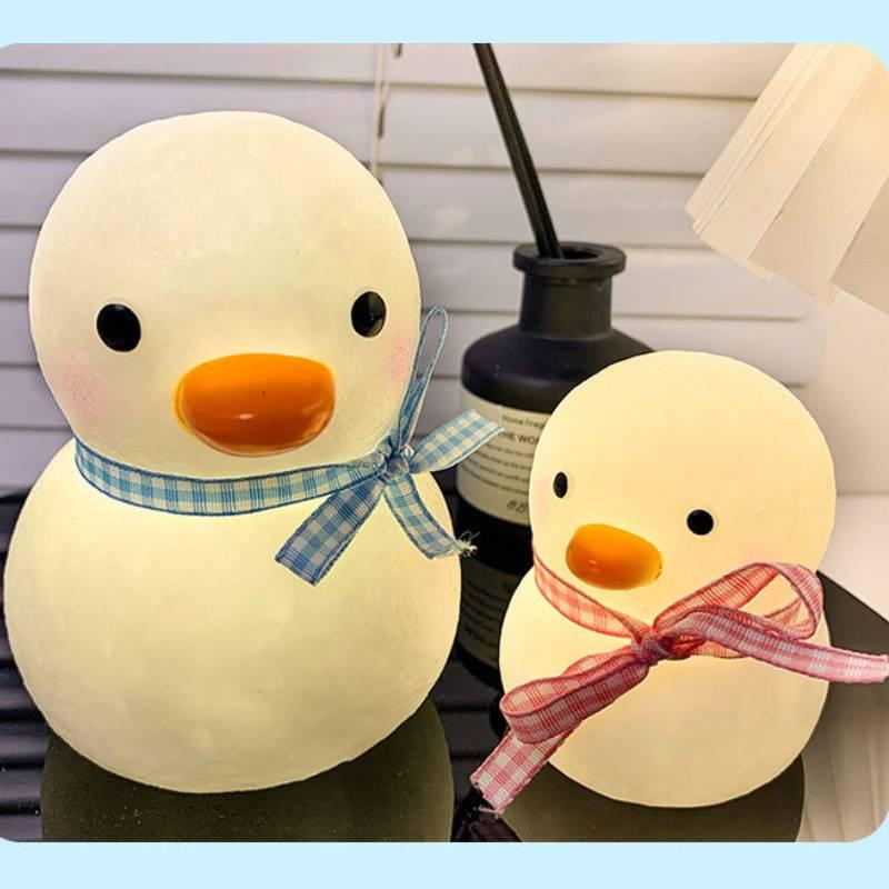 Cartoon Ente Nachtlicht Kreative Schlafzimmer Nachttischlampe Dekoratives Spielzeug Leuchtende Kinderlampe