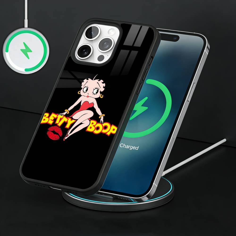 Anime fashing B-Betty cool Phone Case For iPhone17,16,15,14,13 Plus,Pro Max Magnetic For Magsafe Wireless Charging