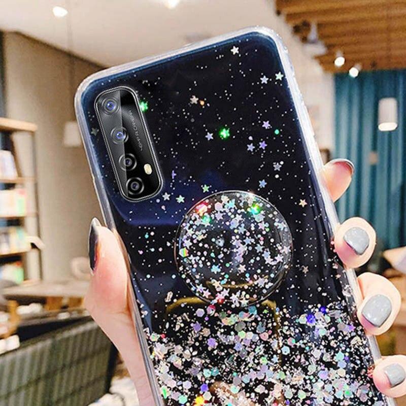 Glitter Realme Back Cover Realme X7 Pro Bling Glitter Case For