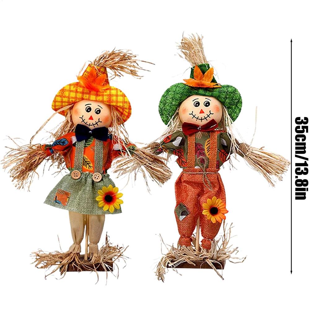 Scarecrow Decorations Fall Outdoor Scarecrow Decorations Fall Stuffed Scarecrow Ornaments for Fall Thanksgiving Halloween