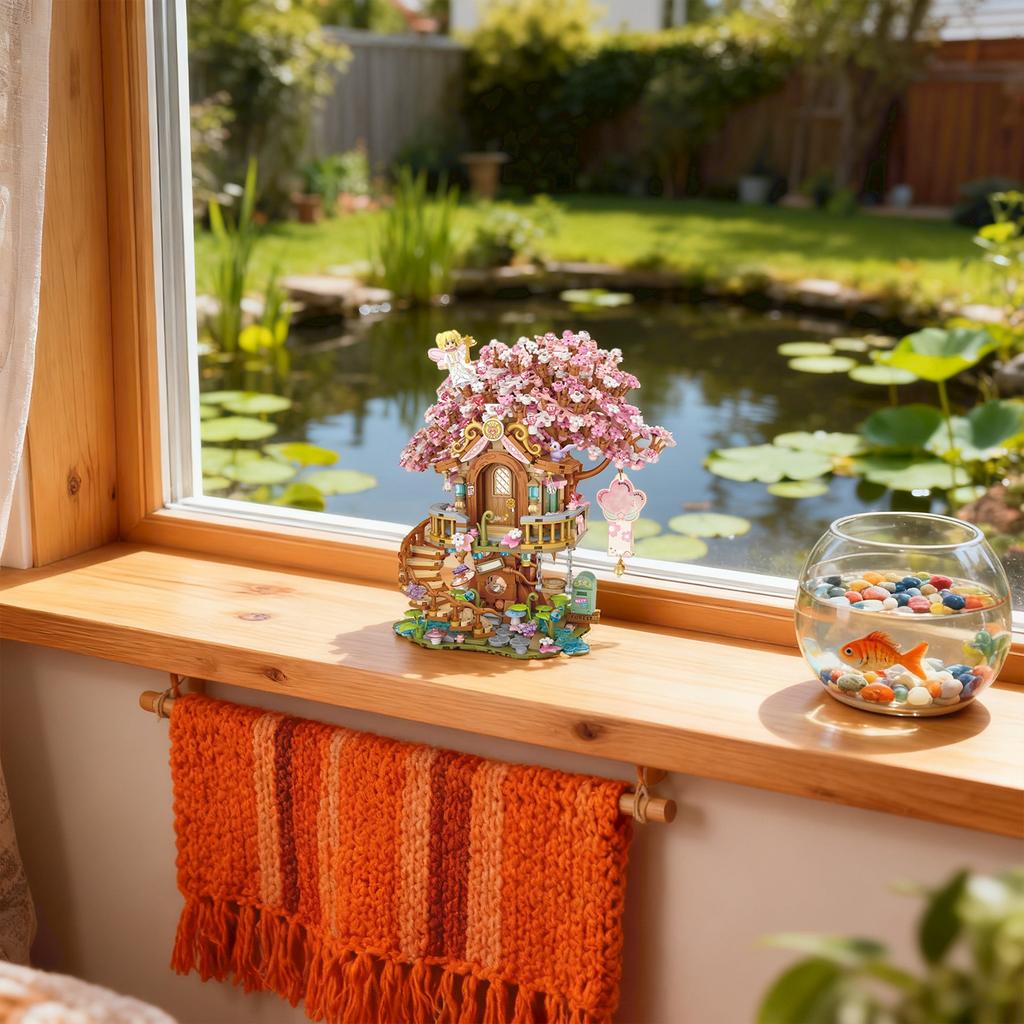 House Small ParticleAssembly Building Block House Toys