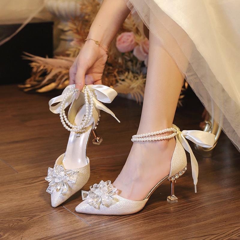 Buy Fashion White Bridal Shoe Wedding Shoes for Women Luxury