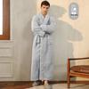 Mens & Womens Luxurious Extra Long Fleece Bathrobe - Thick, Plush, Plus Size Autumn/Winter Pajamas for Couples