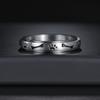 Anxiety Ring For Women Men Footprint  Rotate Rings 2023 Trend Punk Rings   Stainless Steel Anti Stress Ring Gift