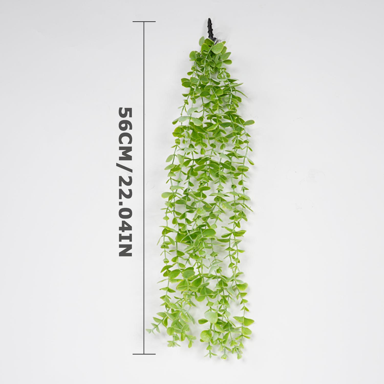 

Искусственные растения лианы Подвесной плющ Зеленые листья Гирлянда Виноград Без горшка Искусственная зелень Растения Аксессуары Садовое украшение Дом without pot