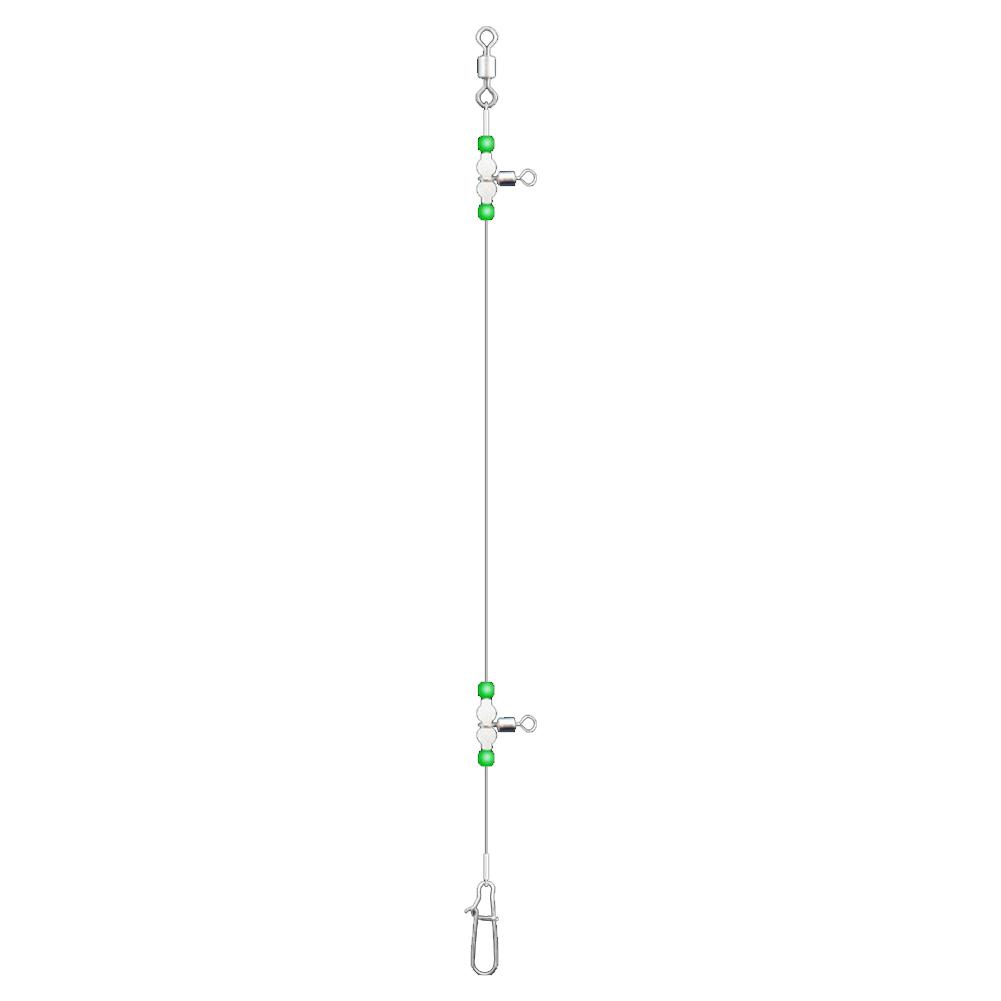 

Night Glow Fishing Leaders with Swivels and Snaps Fishing Tackles (110cm)