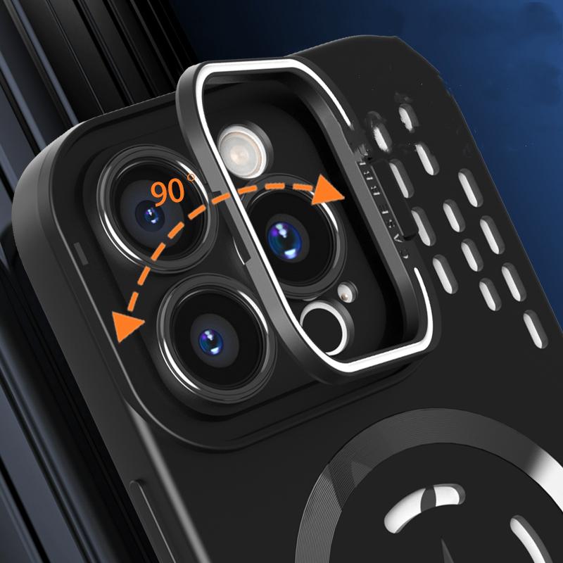 Cooling Heat Dissipation Magnetic Case for Magsafe for iPhone 16 14 15 13 12 11 Pro Max Mesh Breathable Grid Matte Hard PC Cover