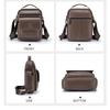 Top-Grain Leather Messenger Bag for Men
