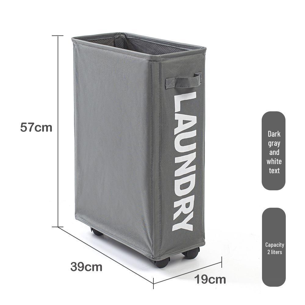 Rolling Oxford Cloth Laundry Basket - Japanese Style, Storage for Clothes, Dirty Laundry & Yoga Mats