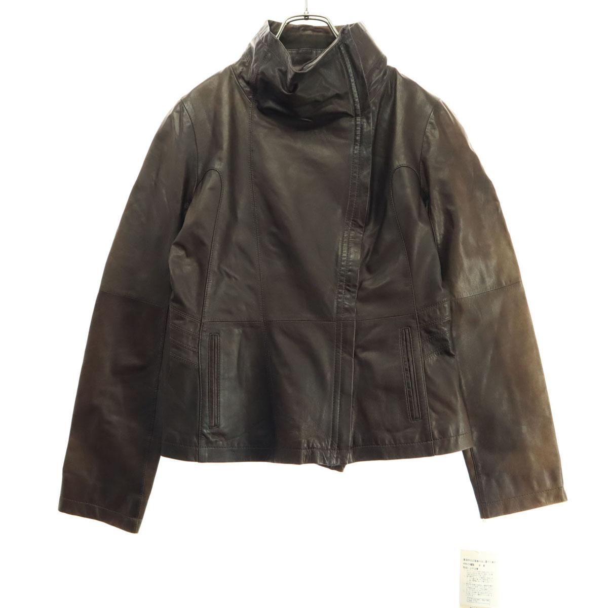 

RITSUKO SHIRAHAMA Long sleeve leather jacket 3 Brown Women Used