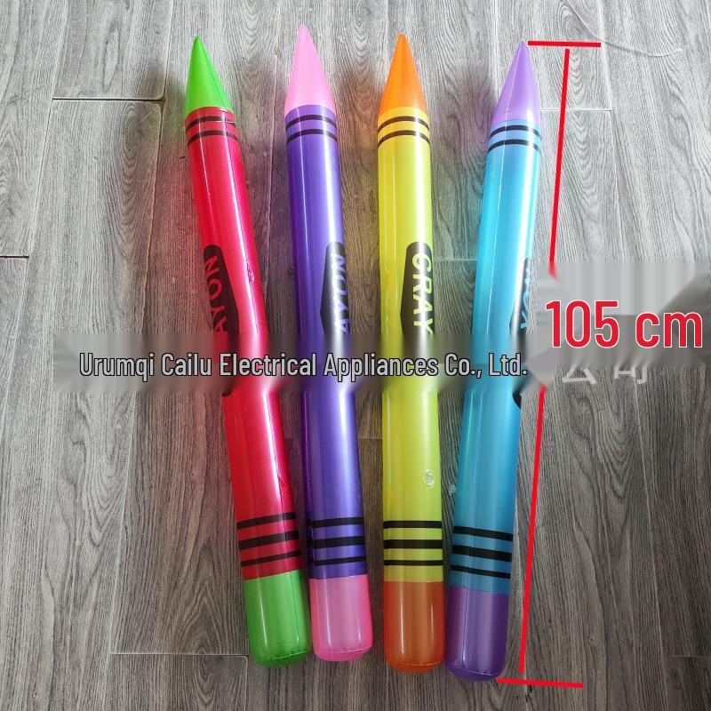 Inflatable PVC Pencil Balloon for Kindergarten Sports and School Decorations