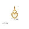 Elegant Personalized Double Heart Pendant Titanium Steel Necklace for Women