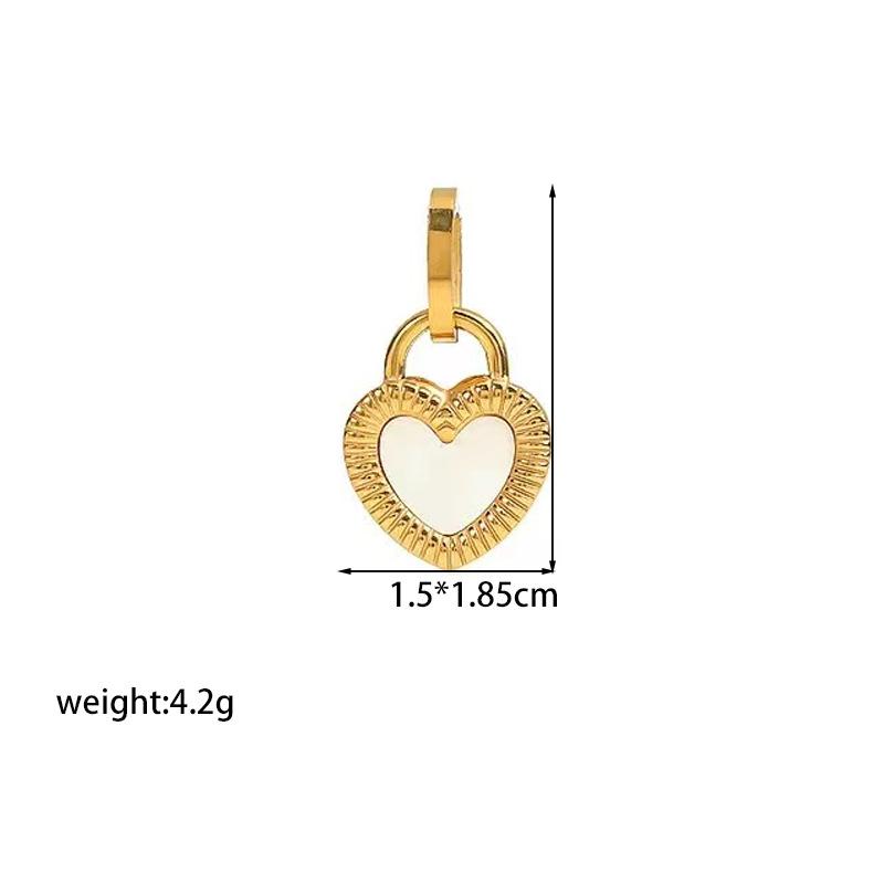 Elegant Personalized Double Heart Pendant Titanium Steel Necklace for Women