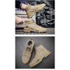 Casual Outdoor Work Boots,Trendy Men's Shoes Fashion Leather Boots,British High Top Men's Boots