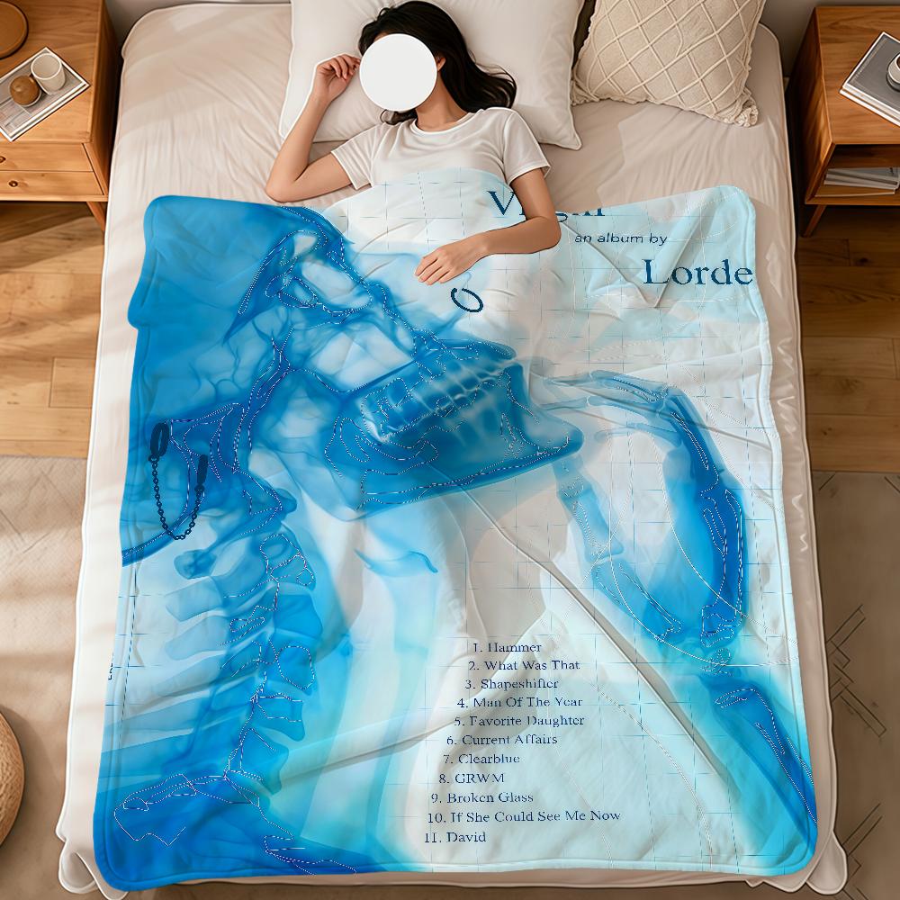 Soft Warm Singer Plush Blanket Art Virgin for Dormitory Sofa Living Room Pet Hogar Bedroom Gift L-lorde Nap Home Cool Flannel