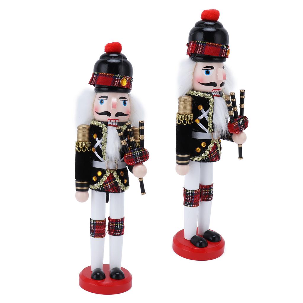 Nussknacker Soldat Puppe Marionette Holzhandwerk Weihnachten Weinschrank Dekoration Ornament1410A