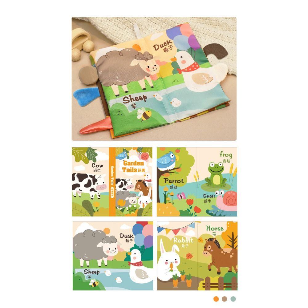 Parent-child Baby Cloth Book Sound Paper Puzzle Cloth Book  Intelligence Development