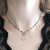 Punk Y2K Star Choker: Stainless Steel Gothic O-Ring Necklace