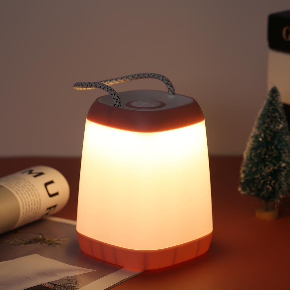 Portable Night Light Bedside Lamp,   Brightness Table Lamp for Baby Nursery Bathroom Bedroom Living Room