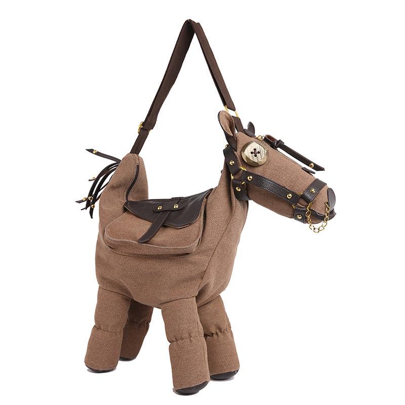 New Special-shaped Bag 2025 Spring New Limited Pony Shoulder Messenger Bag Personalized Fashion Cartoon Donkey Bag