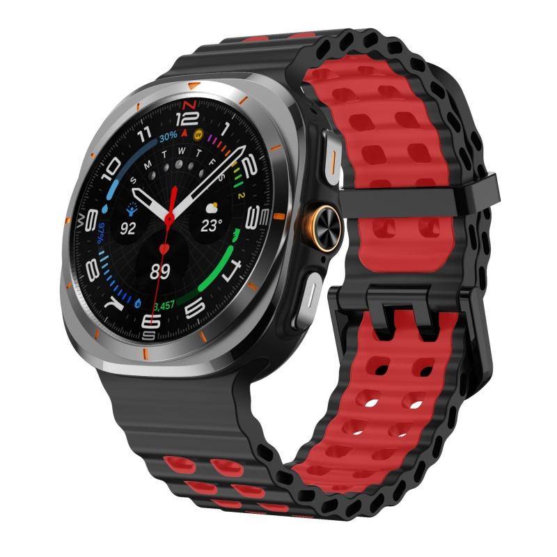 Silicone Strap For Samsung Galaxy Watch Ultra 2025 Marine Band Sports Bracelet For Samsung Galaxy Ultra 47 Breathable Watchband